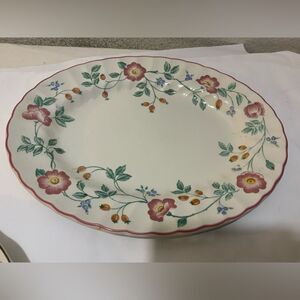 Churchill China "Briar Rose" Oval Platter Staffordshire England Platter 12.25"